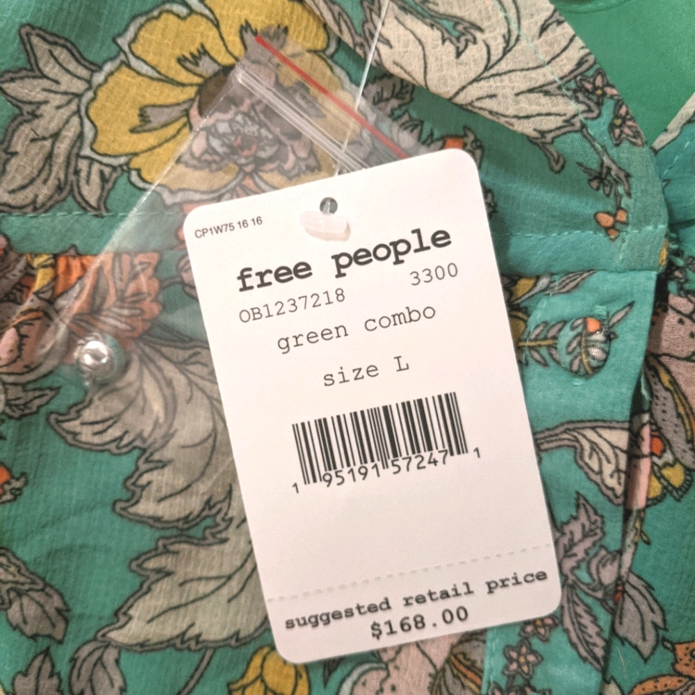 NWT FREE PEOPLE Earthfolk Maxi Dress - Picture 5 of 7